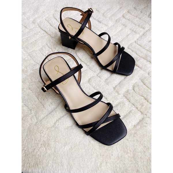 Giày sandal dây SAM gót vuông cách điệu xuất xịn
