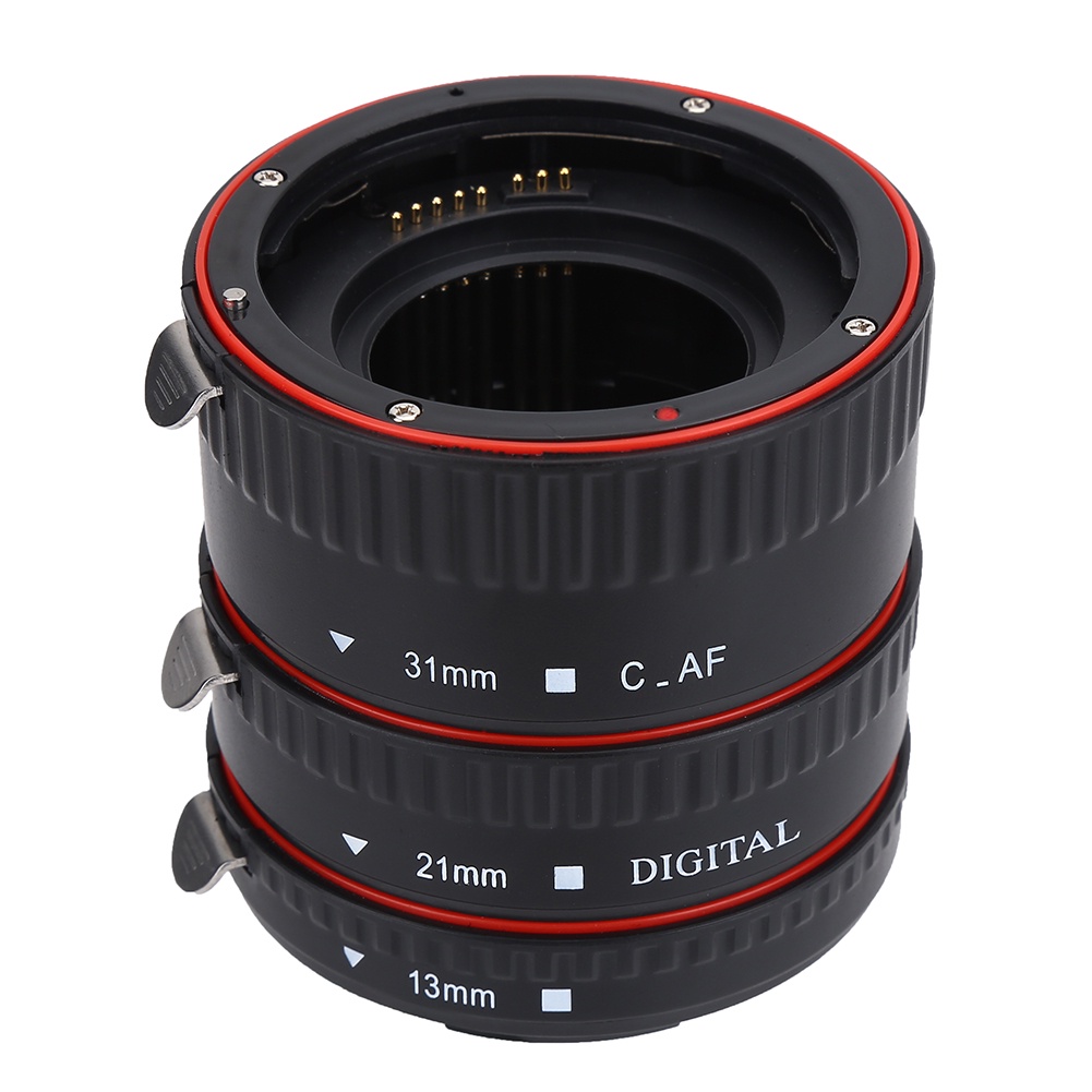 Auto Focusing Macro Extension Lens Adapter Tube Rings Set for Canon EOS EF Mount