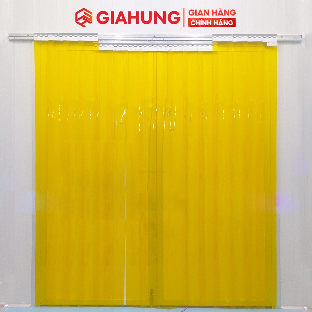 Rèm nhựa ngăn lạnh điều hòa, côn trùng màu vàng trong suốt độ dày 1.5mm - 2mm - GIAHUNGPRO