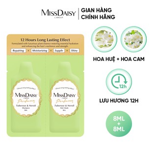 Bộ Dùng Thử Chăm Sóc Tóc Hương Nước Hoa MISSDAISY Chiết Xuất Hoa Huệ & Hoa Cam