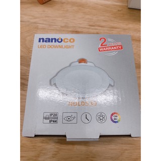 đèn led downlight 5w âm trần nanoco -phi 90