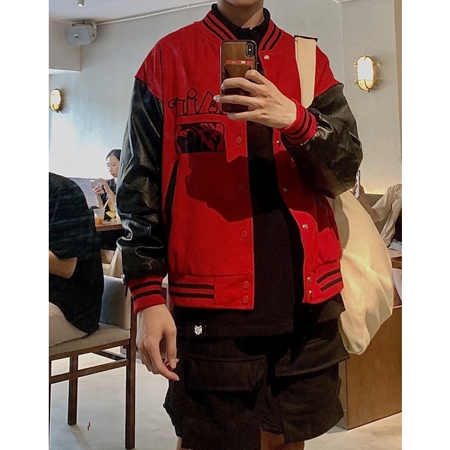 HÀNG SẴN & HÌNH THẬT - Áo khoác bóng chày - Áo khoác varsity BlackAir - Made Extreme - unisex cho cả nam và nữ - The Mei