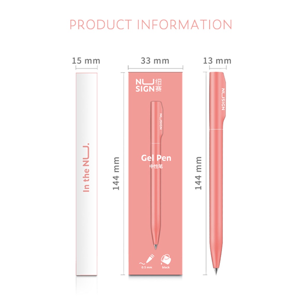 Bút Mực Đen Ngòi 0.5mm Có Thể Xoay Được Chất Lượng Cao