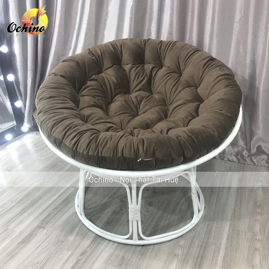 Ghế papasan Thư giãn cao cấp mây xịn 100%(full ghế và đệm)