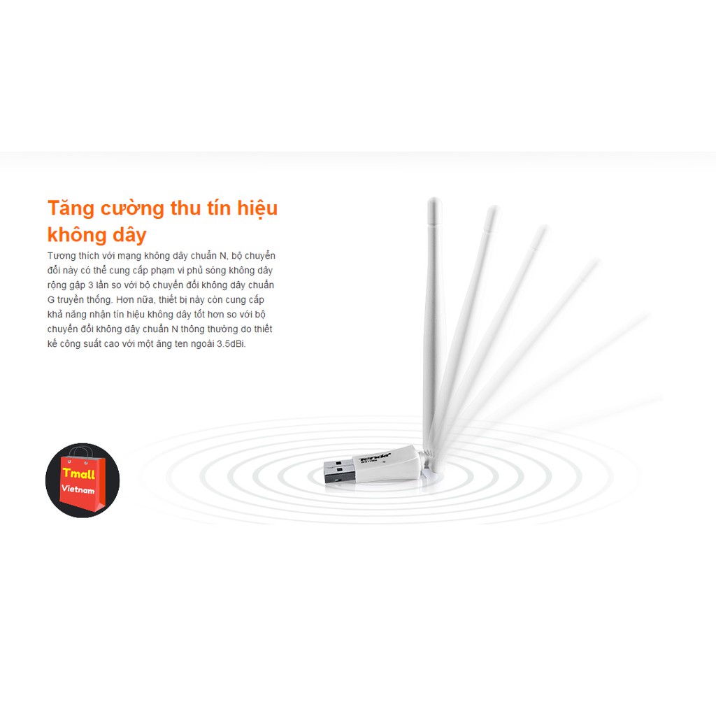 USB thu sóng Wifi TENDA W311MA - PC cồng kềnh không còn phải đi dây mạng | BigBuy360 - bigbuy360.vn