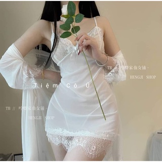 Đầm voan kèm choàng bigsize