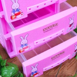 Tủ nhựa 3 tầng mini đồ rê mí