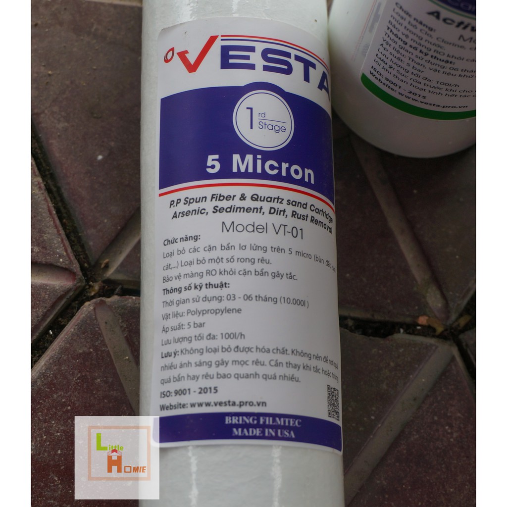 Lõi Lọc cao cấp Vesta, chính hãng nguyên bộ 3 lõi lọc. | BigBuy360 - bigbuy360.vn