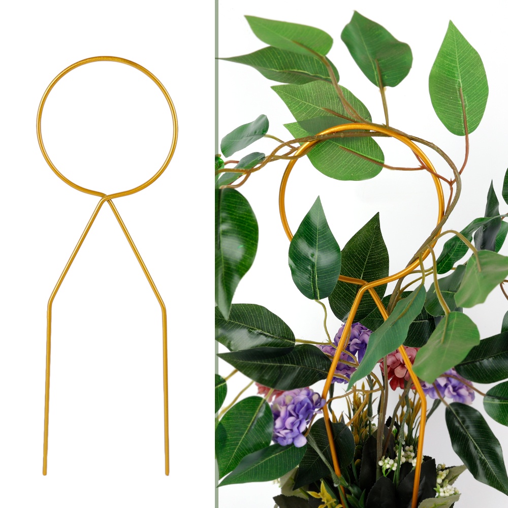Giá Đỡ Chậu Cây Cảnh Bằng Sắt Hình Học Màu Vàng Kim Nghệ Thuật Siêu Bền Trang Trí Ban Công / Sân Vườn