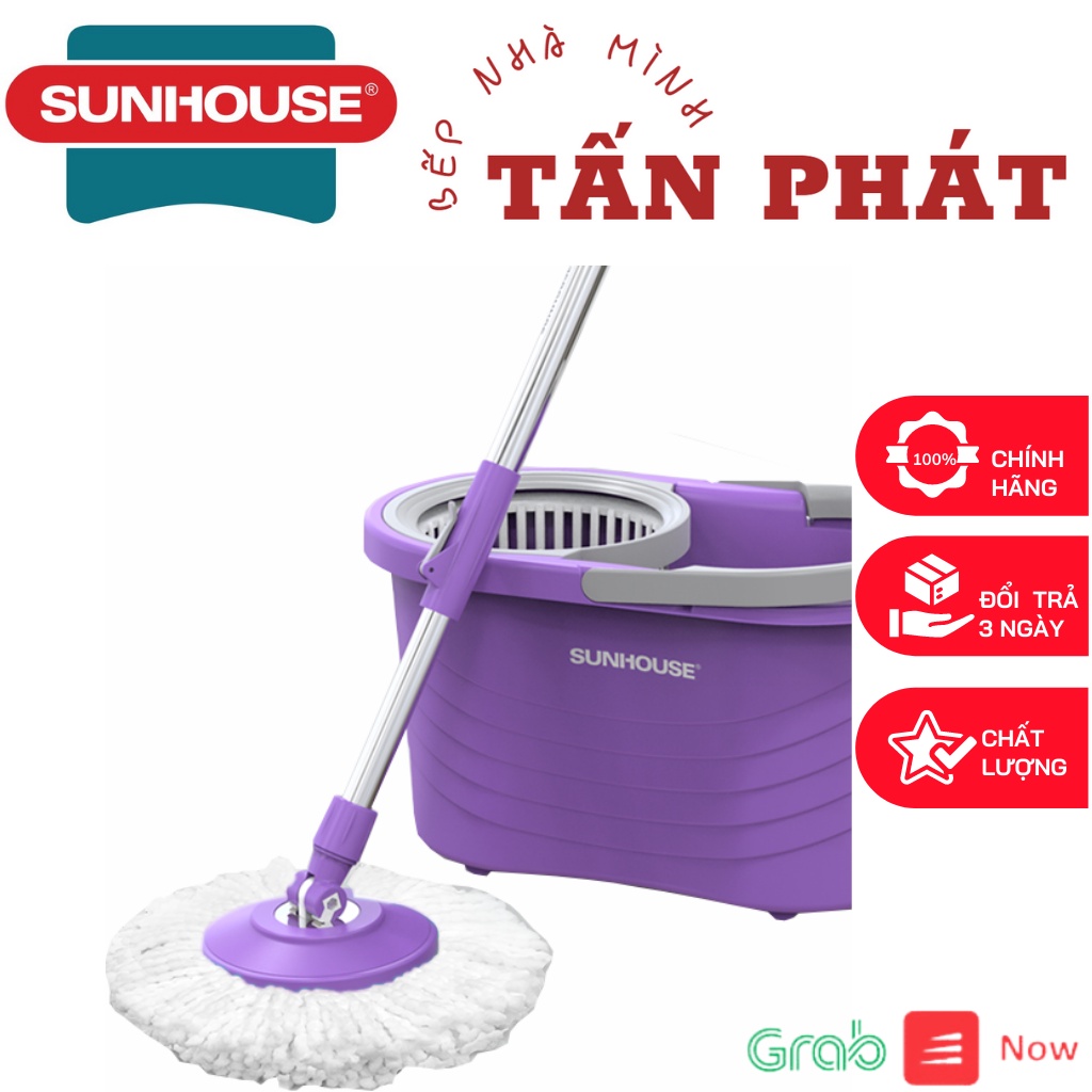 BỘ LAU NHÀ XOAY 360 ĐỘ SUNHOUSE KS-CL330CP