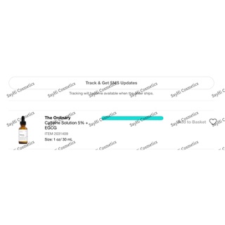 Serum mắt Caffeine Solution 5% + EGCG - The Ordinary