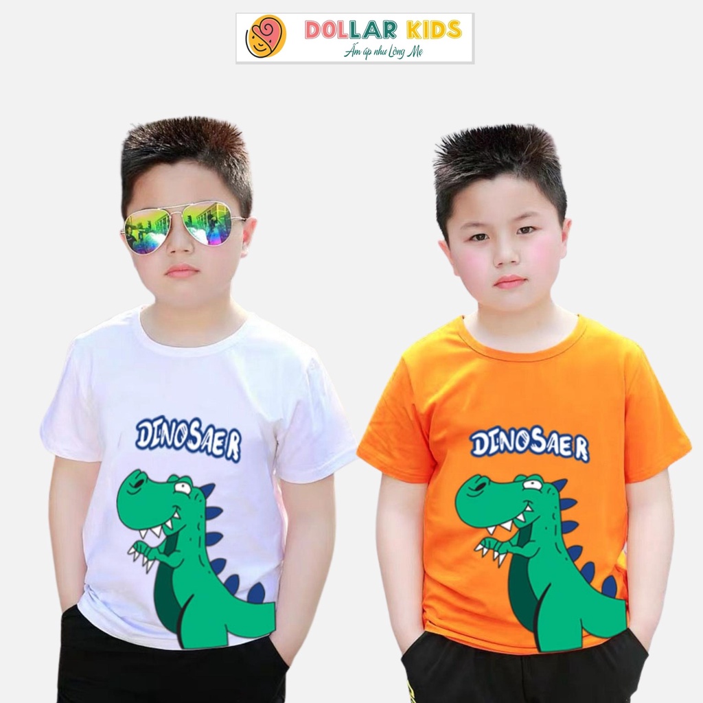 [Mã APKLgiảm 10% đơn 99K] Áo Phông Cộc Tay Dollar Kids Cho Bé Trai (3 - 10Tuổi) 100%Cotton Vải Co Giãn Thoáng Mát