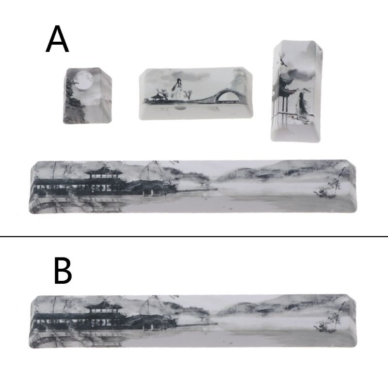 Nắp Đậy Phím Spacebar PBT Năm Mặt Nhuộm Màu Thay Thế Cho Máy Tính Bảng Cherry Profile 6 25U
