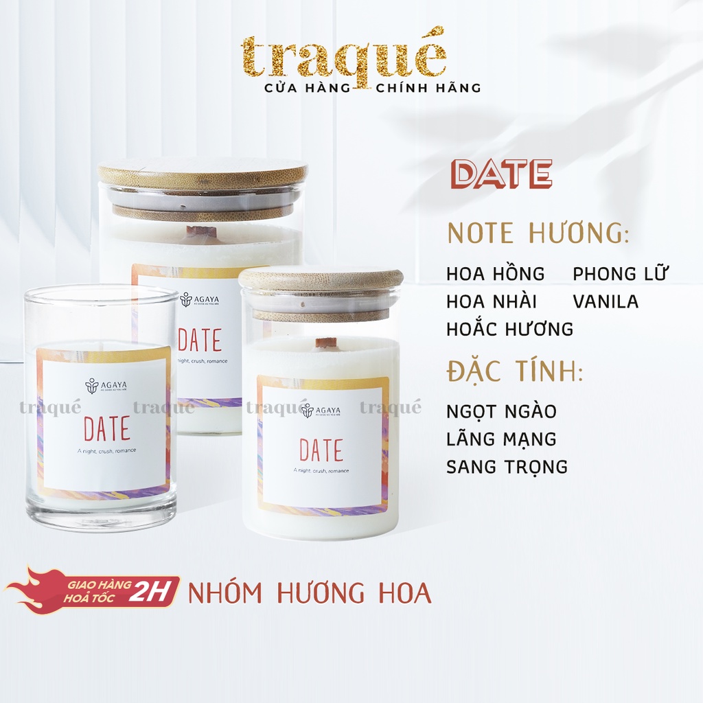 Nến thơm Candle Cup/Agaya - Hương Hoa DATE