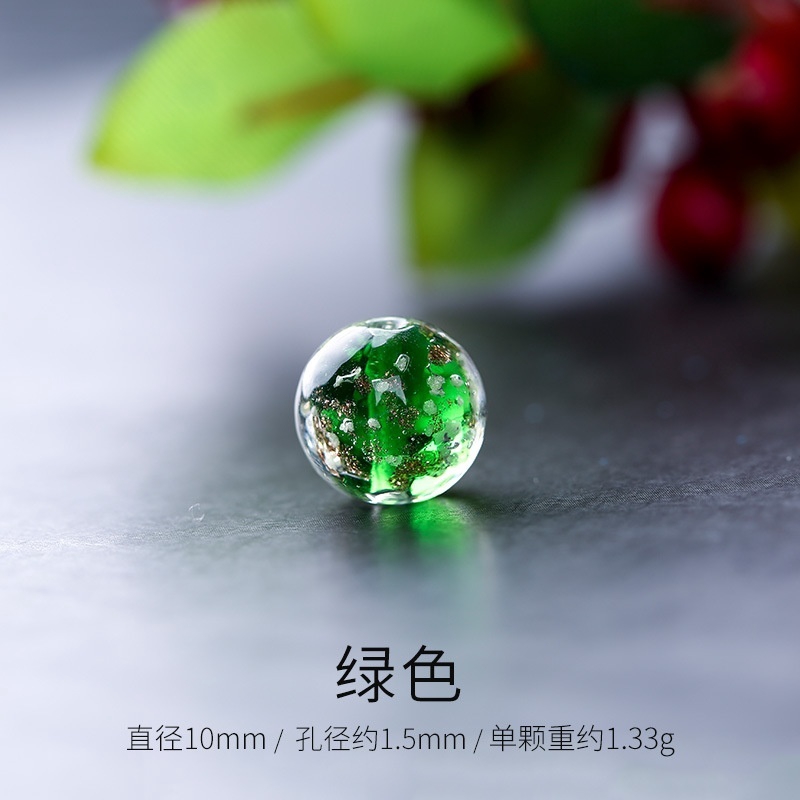 Set 1/10/12mm Hạt Đá Lấp Lánh Dùng Để Làm Đồ Trang Sức Thủ Công