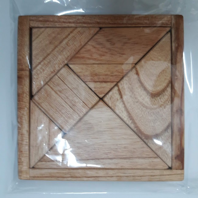 Bộ xếp hình trí uẩn bằng gỗ tự nhiên kèm túi vải xịn xò
