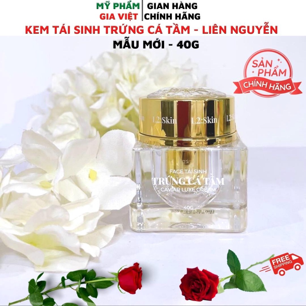 Kem Tái Sinh Trứng cá Tầm L2 - Mẫu Mới 40g - Chính Hãng Liên Nguyễn