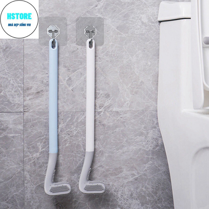 Bộ 3 Chổi Cọ Nhà Vệ Sinh, Cây Cọ Toilet Bồn Cầu Bằng SiliCon, Chổi Cọ Toilet