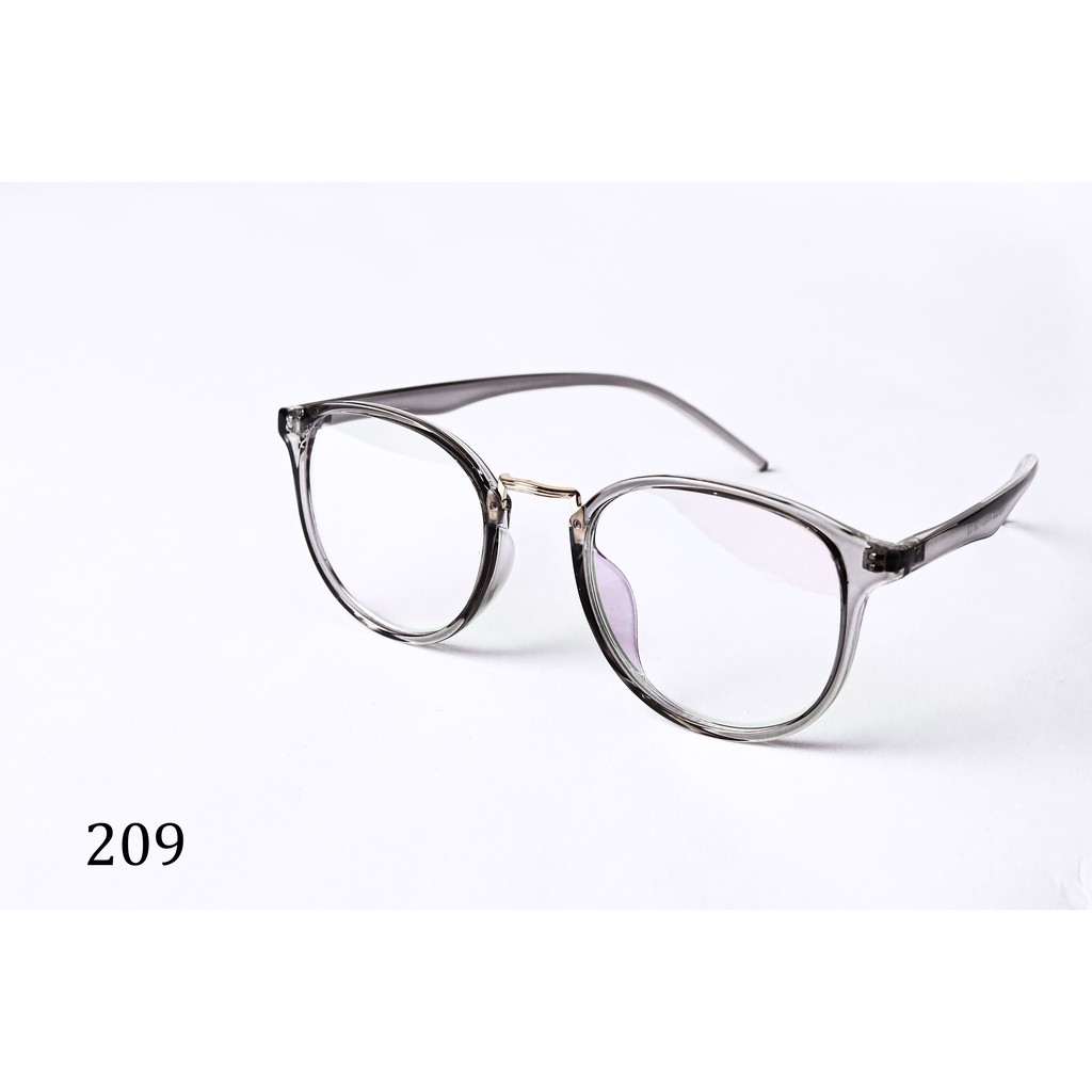 Gọng kính giả cận mắt tròn thời trang unisex Liedotti Eyewear 209