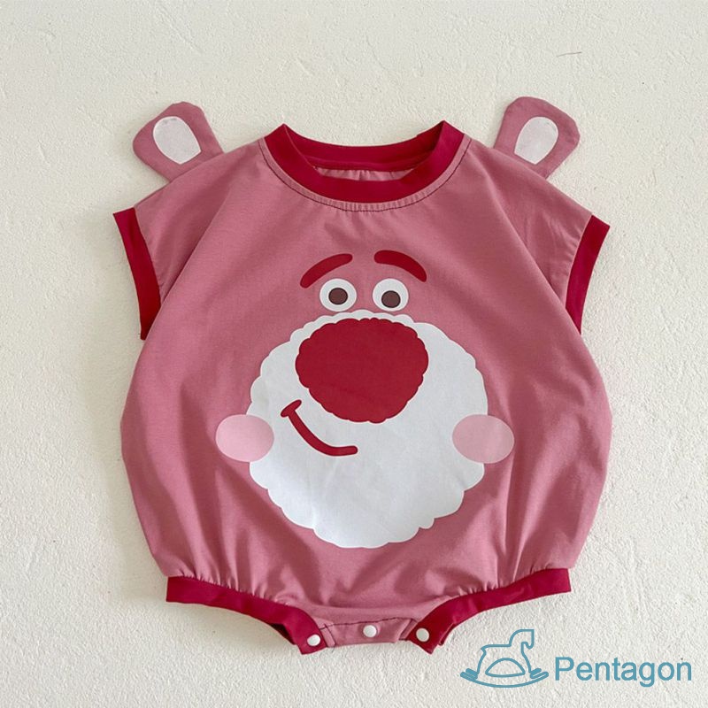 Đồ Liền Thân Ngắn Tay Cổ Tròn Cho Bé Trai Và Bé Gái