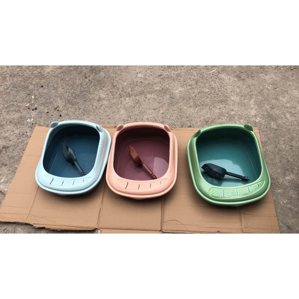 [ Mẫu Mới ] Chậu vệ sinh tai mèo cho thú cưng , hàng gia công 45x38x20cm