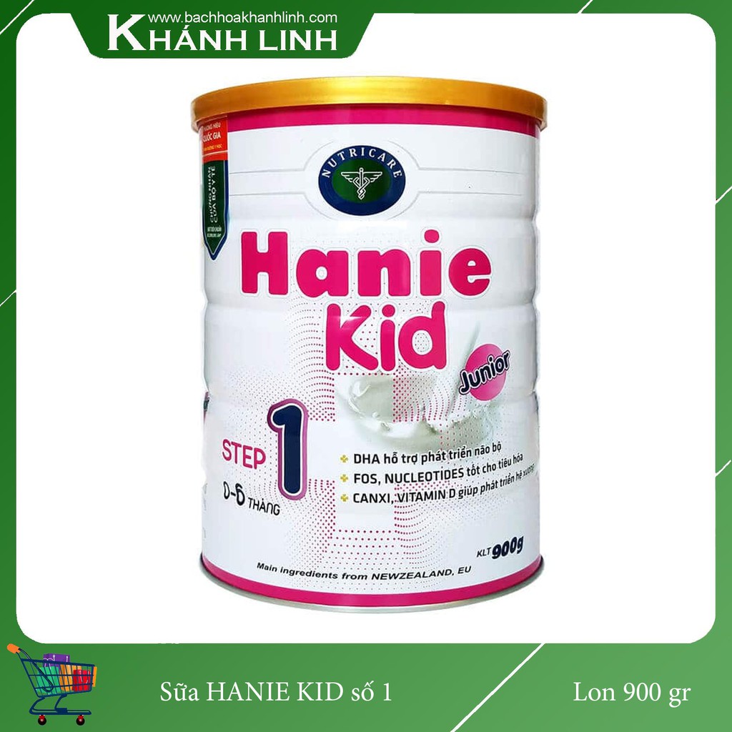 Sữa bột Hanie Kid số 1 lon 900g