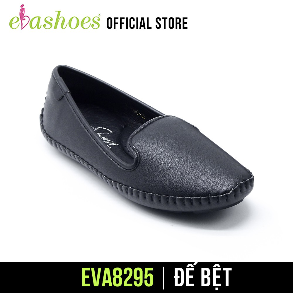 [Mã BMLTA50 giảm 50K đơn 150K] Giày Mọi Đế Bệt Mũi Vuông Da Tổng Hợp Evashoes - Eva8295(Màu Đen, Trắng,Nâu)