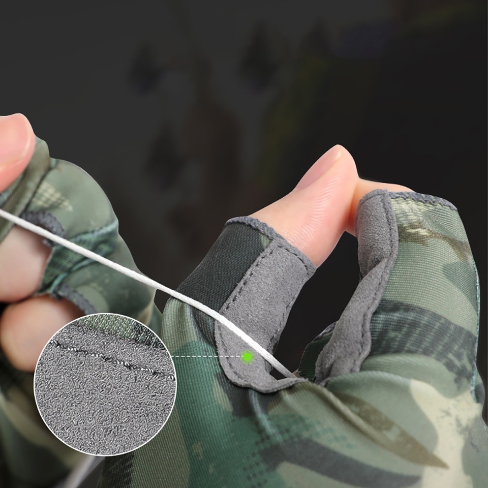 Đôi găng tay thể thao hở ngón thoáng khí chống trượt