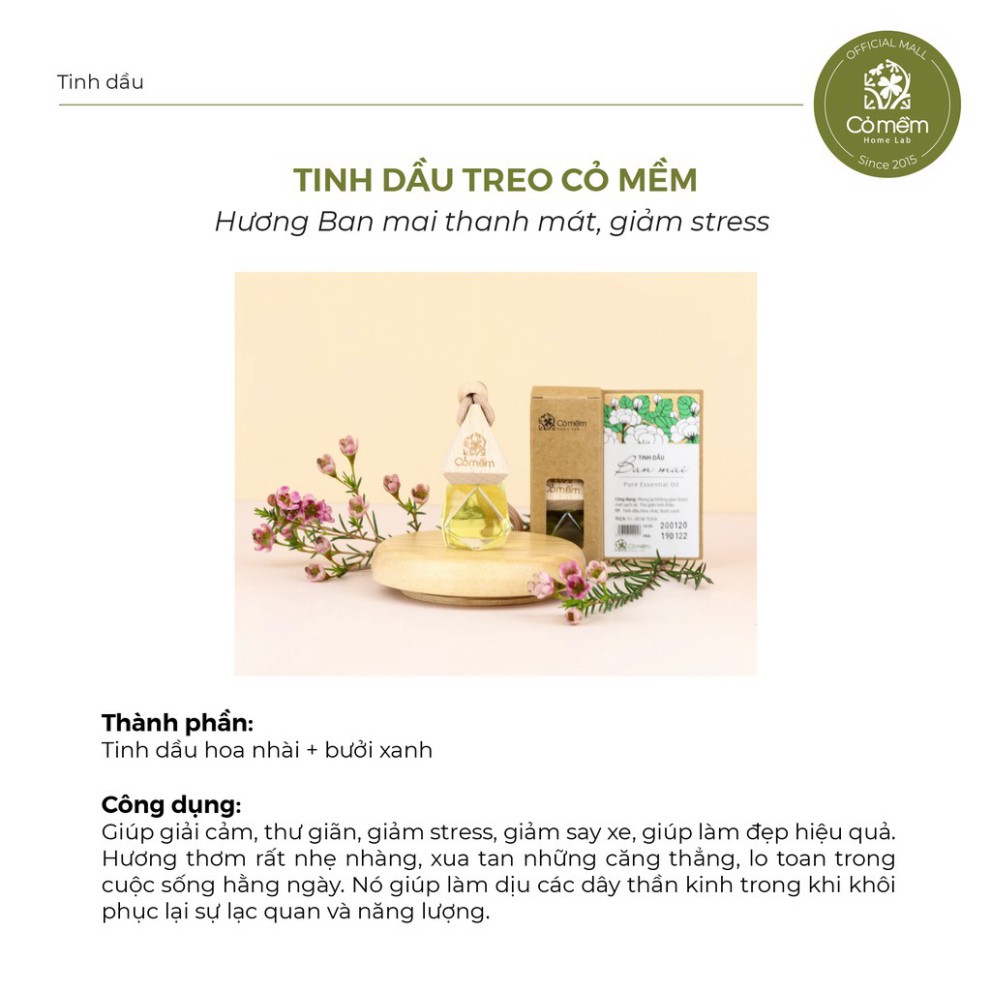 Tinh Dầu Treo Hương Ban mai Thiên Nhiên Nguyên Chất Hương Thơm Nhẹ NhàngThơm Mát Thư Giãn Cỏ Mềm 8,5ml