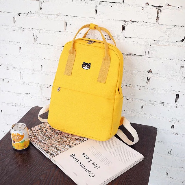 Balo đi học vải bố cực đẹp , balo du lịch thời trang ulzzang