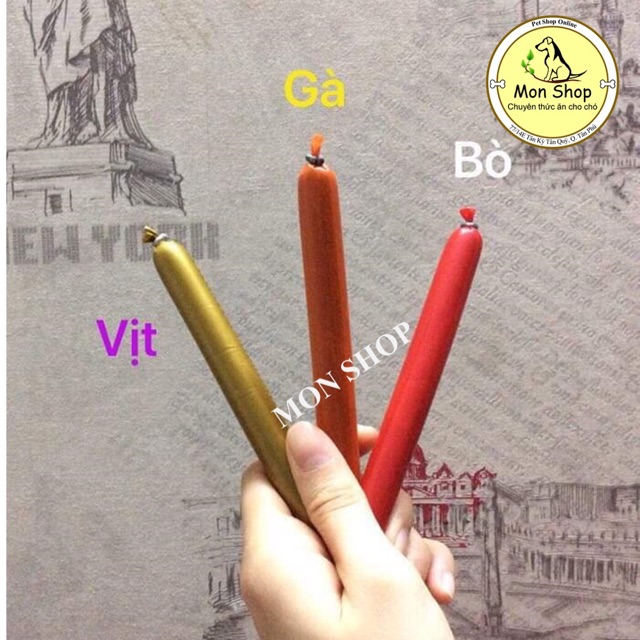 Xúc xích thịt tươi dành riêng cho chó mèo