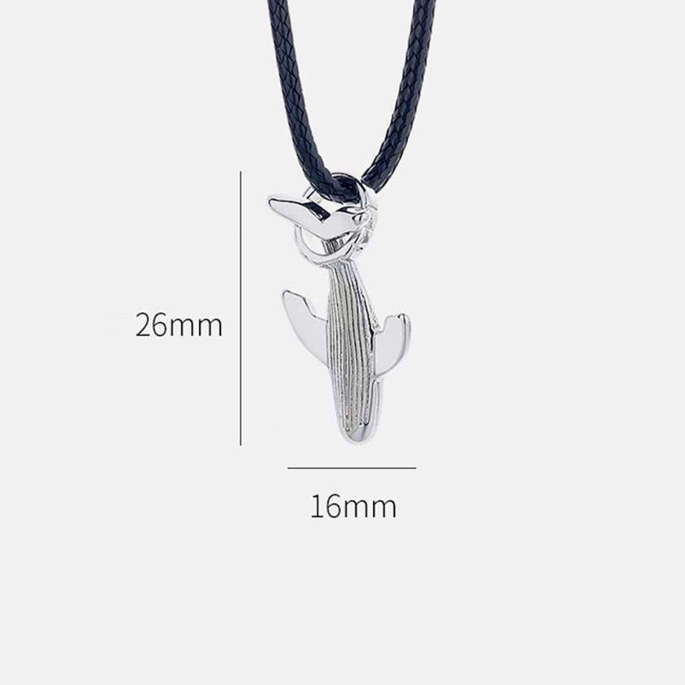 REBUY Vòng cổ Mặt Tròn Màu Đen / Bạc Hình Cá Voi Phong Cách Hàn Quốc Cho Cặp Đôi