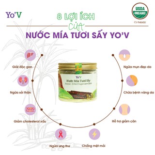 Nước mía tươi sấy Yo'V 600g