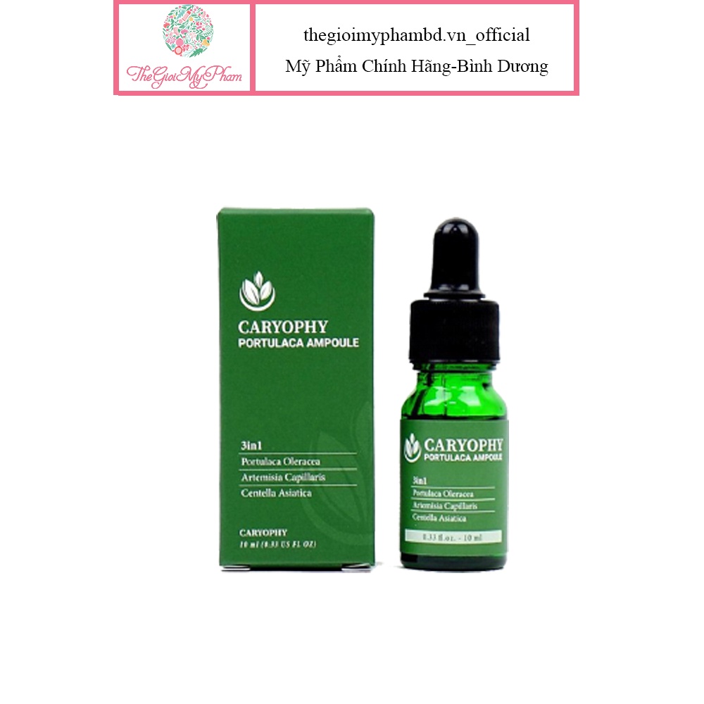 Tinh Chất Giảm Mụn Caryophy Portulaca Ampoule 10ml 3in1 10ml