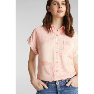 Áo Sơmi tay con liền lật hoạ tiết Esprit