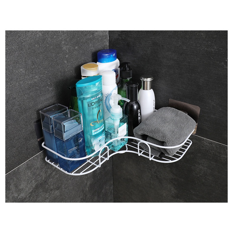 Kệ TAILI gắn tường hình tam giác không cần đục lỗ đa dụng cho nhà tắm