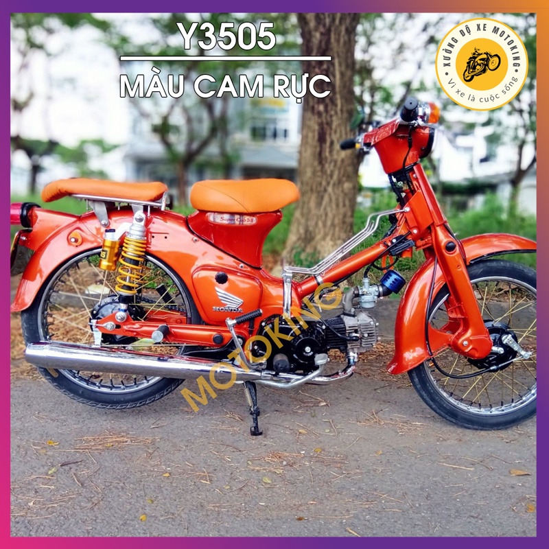 Sơn Samurai màu cam rực Y3505 - chai sơn xịt cao cấp dành cho sơn xe máy