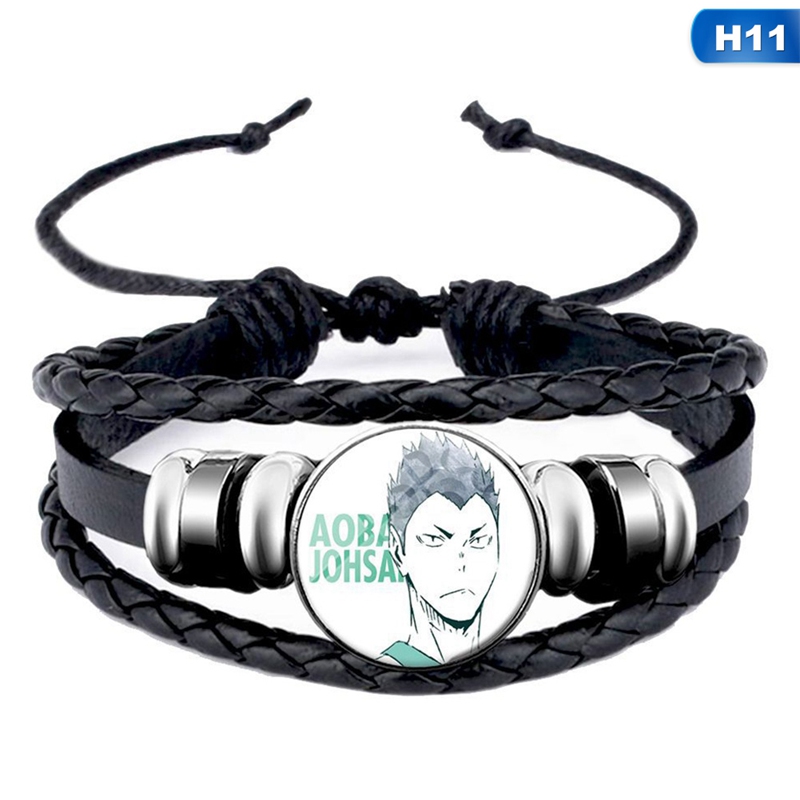 flowersqueen Vòng Đeo Tay Bằng Da Thời Trang Cá Tính Cho Nam / Nữ