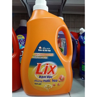 Nước giặt Lix Hương Nước Hoa/Đậm đặc 3.6Kg