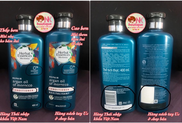 BỘ DẦU GỘI XẢ HERBAL ESSENCES PHỤC HỒI TÓC HƯ TỔN HIỆU QUẢ 100% NGAY TỪ LẦN SỬ DỤNG ĐẦU TIÊN👌👌👌