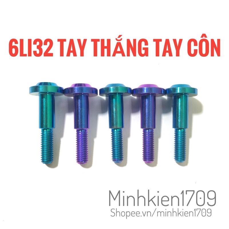 (GR5 XỊN) Ốc titan 6li32 tay thắng tay côn các loại xe