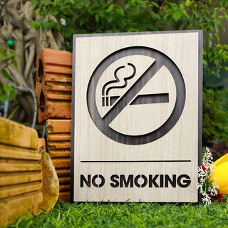 Bảng no smoking bằng gỗ - TC02