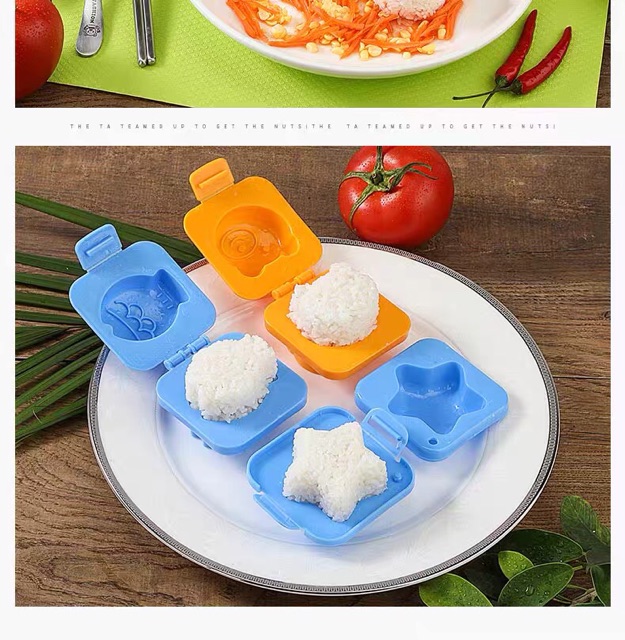 Set 6 khuôn bento / khuôn cơm / Khuôn trung thu
