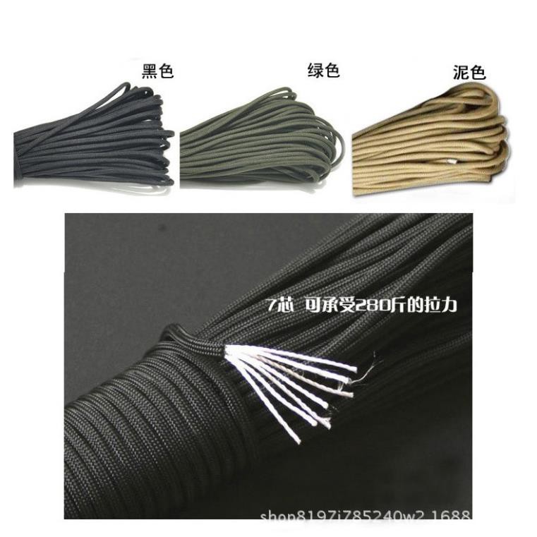 Paracord Dây Dù  7 lõi 4mm Tròn - 31 Mét