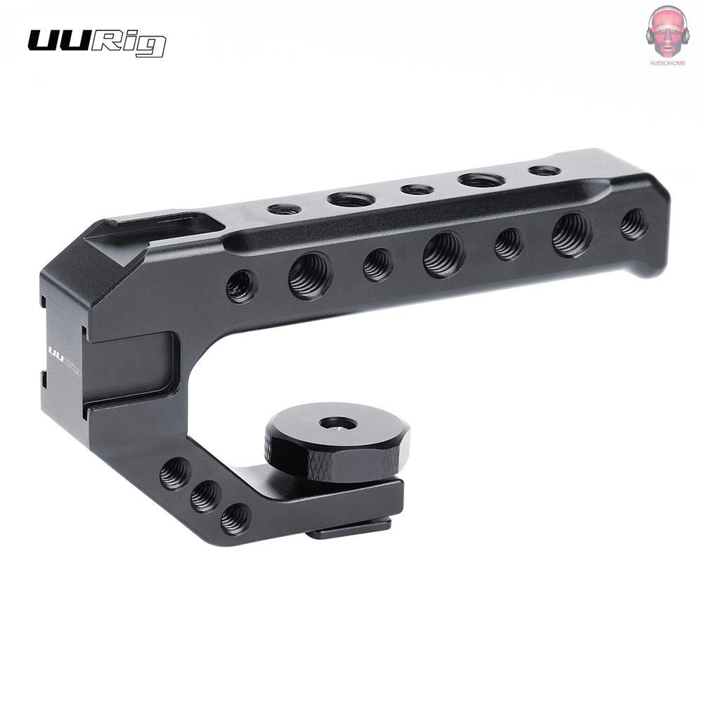 Tay Cầm Máy Ảnh Bằng Hợp Kim Nhôm UURig R005 Lỗ Vít 1/4 Inch 3/8 Inch 3 Lỗ Thông Dụng