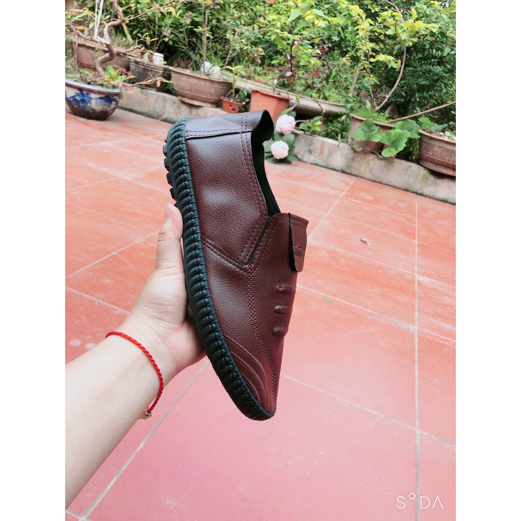 [xả kho] Giày Lười Nam 3 vạch nâu, đen lẻ size 39 sp1 | BigBuy360 - bigbuy360.vn