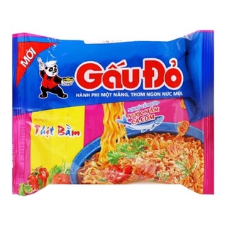 1 gói mì gấu đỏ Chay rau nấm - Tôm Gà-Gà sợi phở 63g