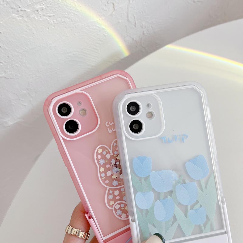 Ốp Điện Thoại TPU Silicon Mềm Chống Bụi Chống Sốc Hình Hoa tulip Cho IPhone 13 11 12 Pro Max 7 8 Plus X XR XSMAX