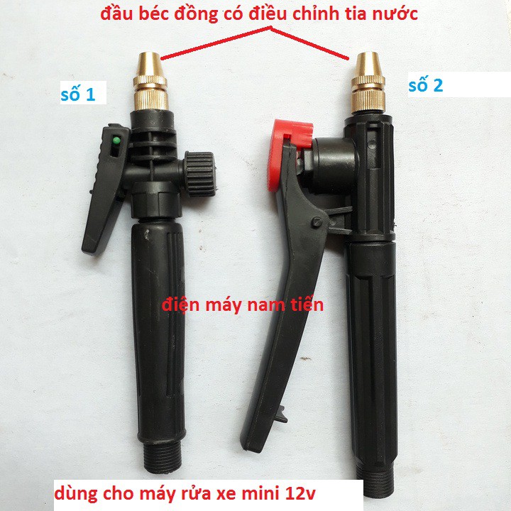 Súng xịt máy rửa xe mini 12v