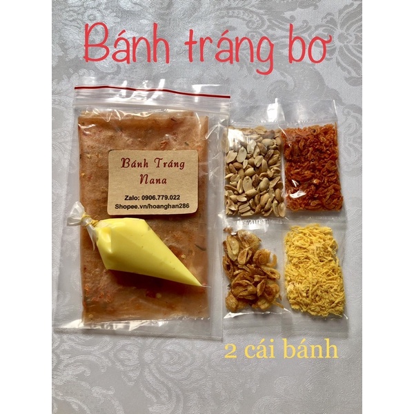 Bánh tráng bơ vàng (2 cái bánh to) Đảm bảo ảnh thật